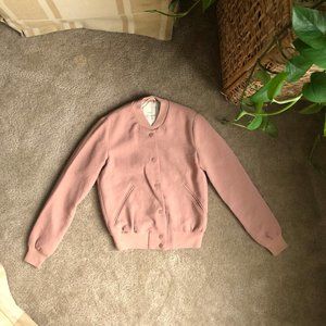 Pink Aritzia Wilfred Poussin Bomber